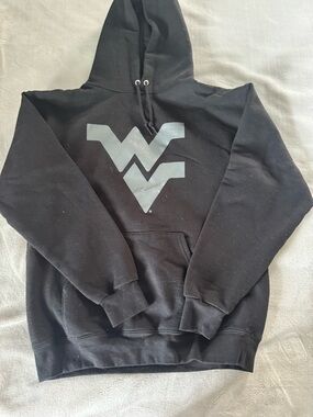 Champion Black Hoodie with West Virginia Logo